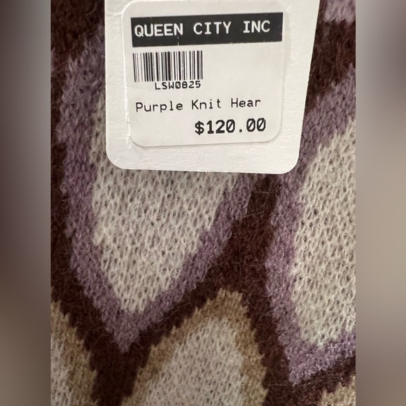 NWT, Listicle V DAY Full of Heart Mock Neck Puff Sleeve Knit Sweater - Picture 7 of 8